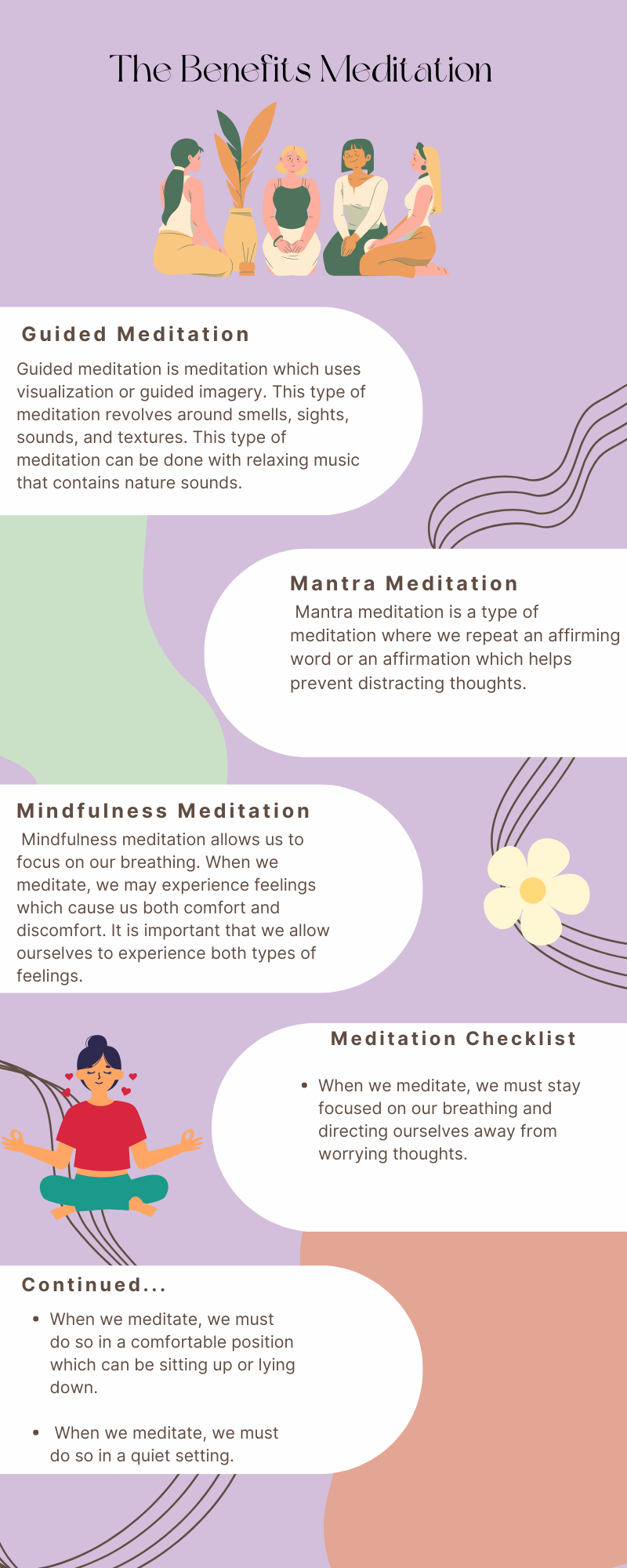The Benefits Of Meditation Infographic